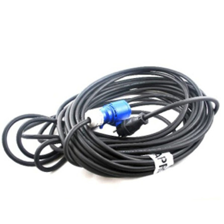 przewód elektr.3x1,5mm dł.3m gniazdo NIEBIESKIE