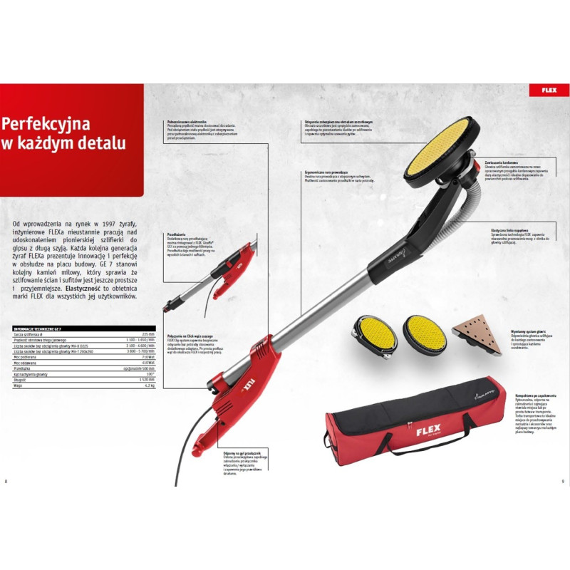 szlifierka GIRAFFE GE 7 2GŁ +TB-L+SH - FLEX