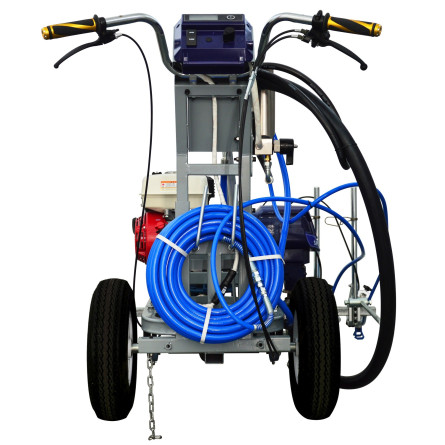 Malowarka do pasów STRONG SPLM 5900 w zestawie z dwoma pistoletami Malowarka do pasów STRONG SPLM 5900 w zestawie z dwoma pistoletami