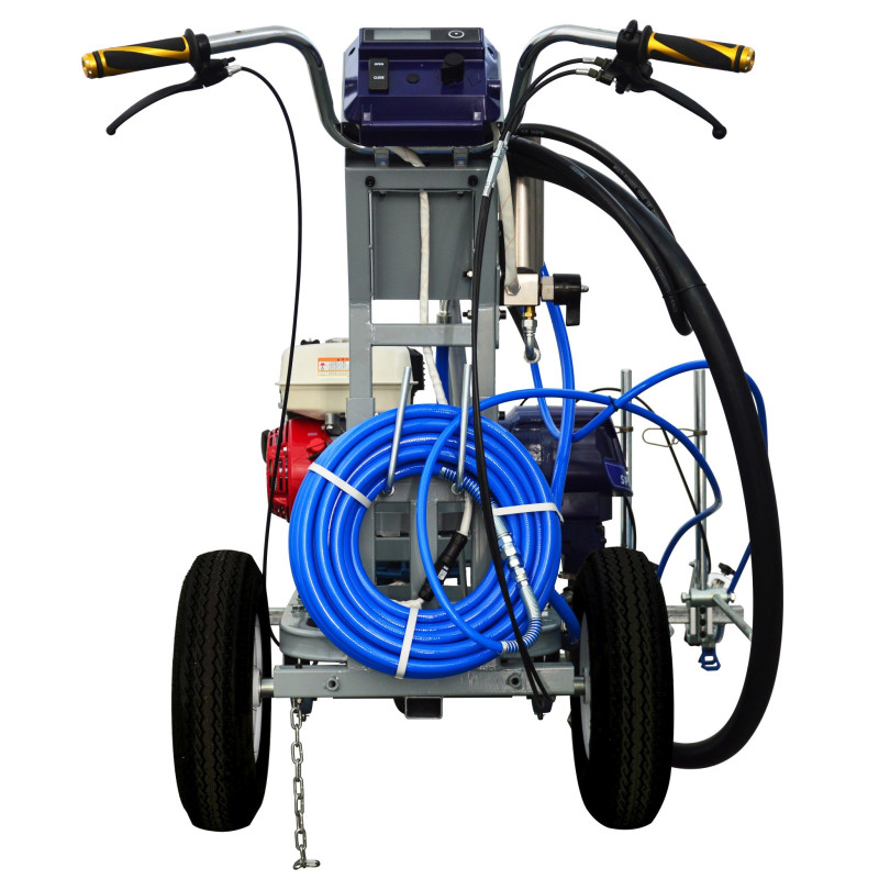 Malowarka do pasów STRONG SPLM 5900 w zestawie z dwoma pistoletami Malowarka do pasów STRONG SPLM 5900 w zestawie z dwoma pistoletami