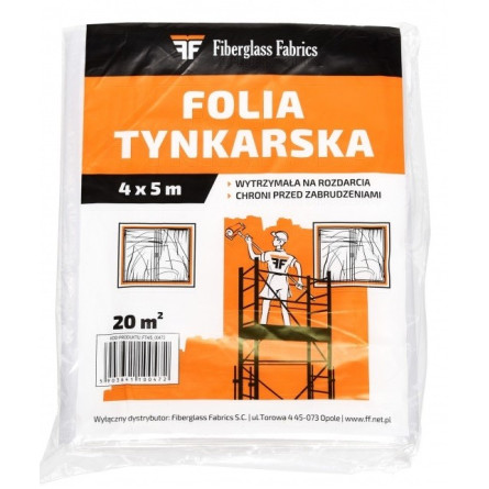 Folia Tynkarska 4x5m 600g Wzmocniona 20m2