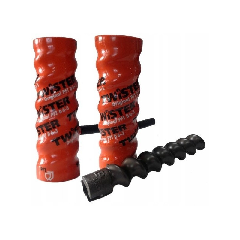 Stator x2 + Rotor D6-3 PFT TWISTER PIN Kompletna Pompa Ślimakowa Szneka Stator x2 + Rotor D6-3 PFT TWISTER PIN Kompletna Pompa Ślimakowa Szneka