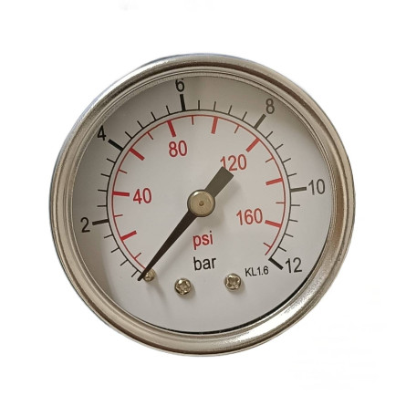 Manometr Powietrza 0-12 bar Tylne wyjście 1/8"