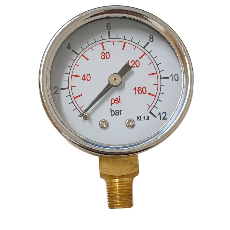 Manometr Powietrza 0-12 Bar Boczne Wyjście 1/8"