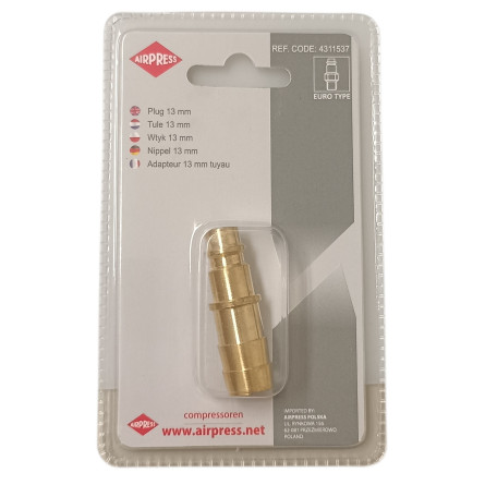Wtyk na Wąż Pneumatyczny 13 mm EURO AIRPRESS