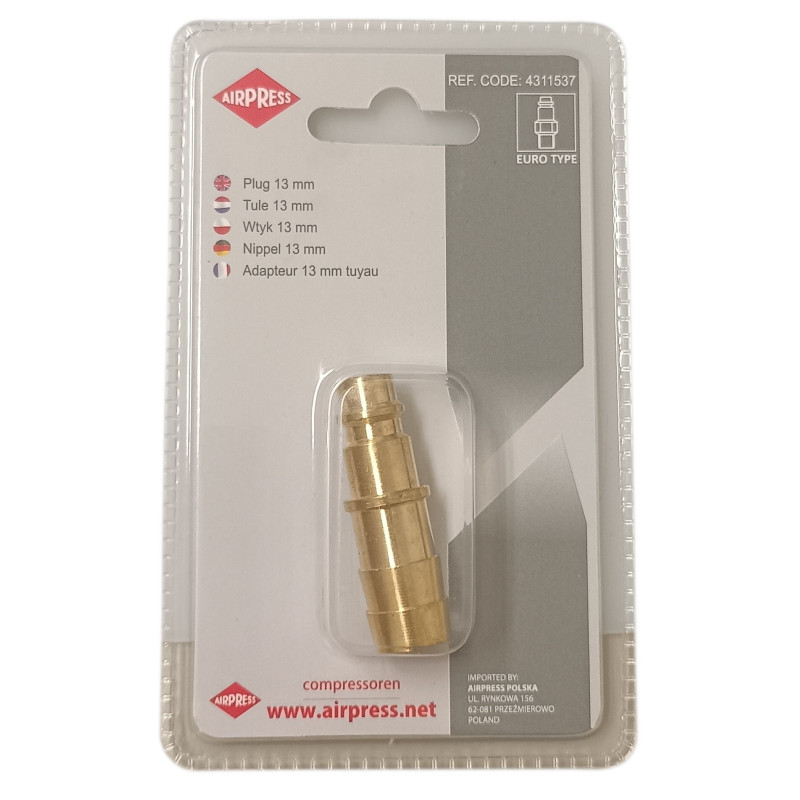 Wtyk na Wąż Pneumatyczny 13 mm EURO AIRPRESS
