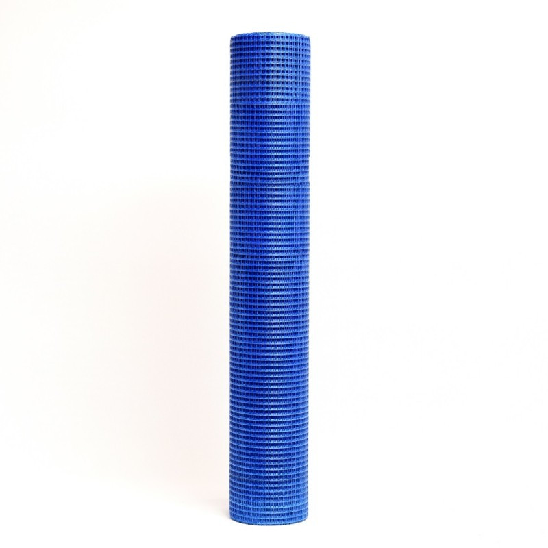 siatka tynkarska 10x10, 110g, 1m x 50m - niebieska siatka tynkarska 10x10, 110g, 1m x 50m - niebieska