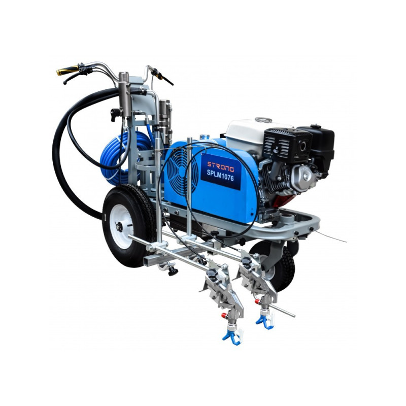 Malowarka Drogowa do Pasów SPLM1076 + Wózek Napędowy Malowarki SPLM DRIVER - Strong-Tech Malowarka Drogowa do Pasów SPLM1076 + Wózek Napędowy Malowarki SPLM DRIVER - Strong-Tech
