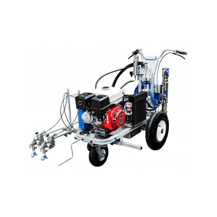 Malowarka Drogowa do Pasów SPLM1076 + Wózek Napędowy Malowarki SPLM DRIVER - Strong-Tech Malowarka Drogowa do Pasów SPLM1076 + Wózek Napędowy Malowarki SPLM DRIVER - Strong-Tech