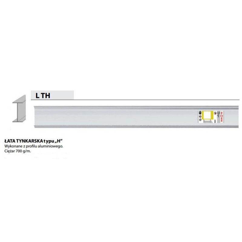 Łata tynkarska H 200 cm SŁOWIK 44201 Łata tynkarska H 200 cm SŁOWIK 44201